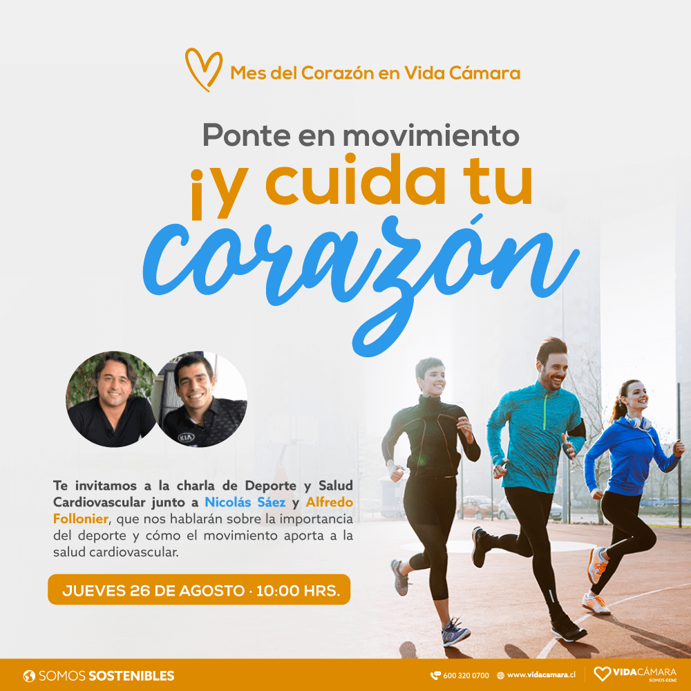 CHARLA-DEPORTE-Y-SALUD-CARDIO-POST VIDASALUDABLECORAZÓN